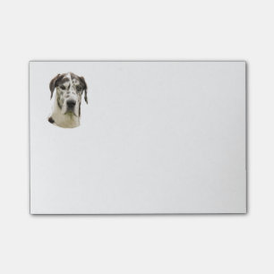 Bloco De Notas Foto do cão de great dane do Harlequin