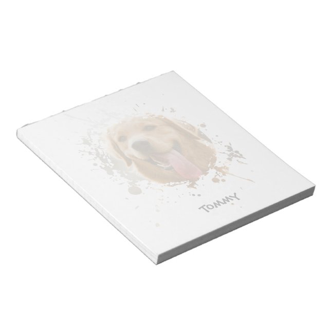 Bloco De Notas Foto Personalizada com Nome (Inclinado)