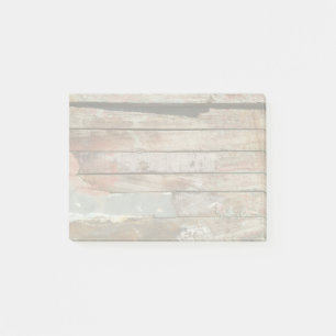 Bloco De Notas Foto Rústica Do Plank De Madeira Atingida