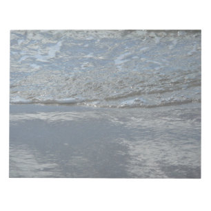 Bloco De Notas Fotografia Abstrata de Água Lamejando na Praia