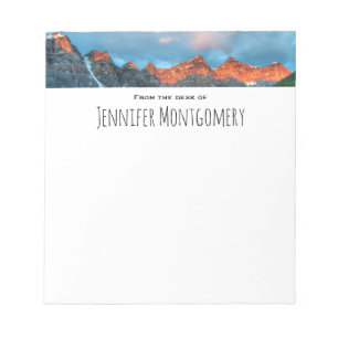 Bloco De Notas Fotografia da Paisagem Cênica de Montanha