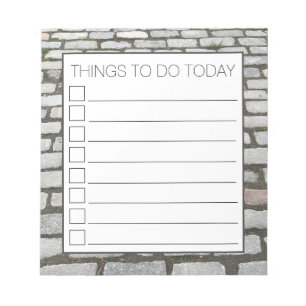 Bloco De Notas Fotografia do Caminho da Rua Cobblestone Brick