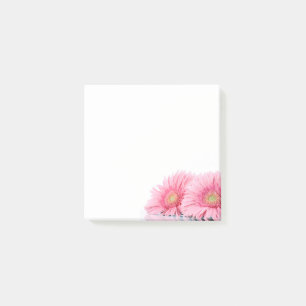 Bloco De Notas Fotografia Elegante de Gerbera Daisies Rosa