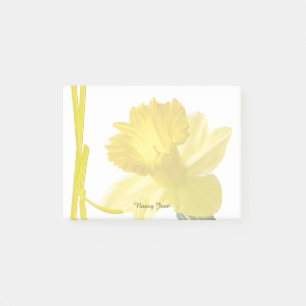Bloco De Notas Fotografia oral amarela Daffodil