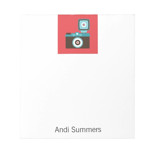Bloco De Notas Fotógrafo Divertido da Câmera Diana Lomo (Frente)