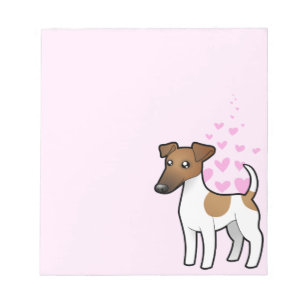 Bloco De Notas Fox Terrier Love suave