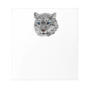 Bloco De Notas Fractal do leopardo de neve