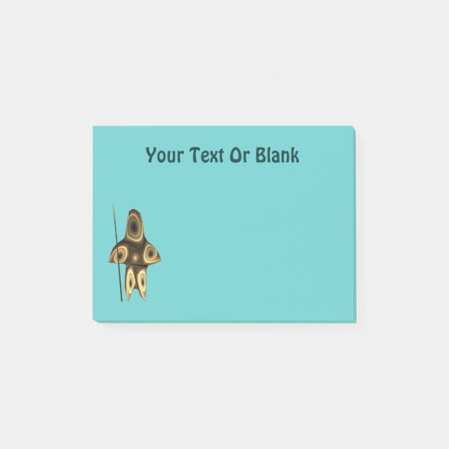 Bloco De Notas Fractal Inuit Hunter (Frente)