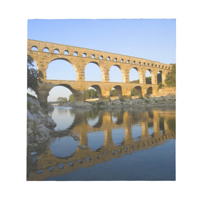 Bloco De Notas França, Avinhão. O aqueduto romano Pont du Gard (Frente)