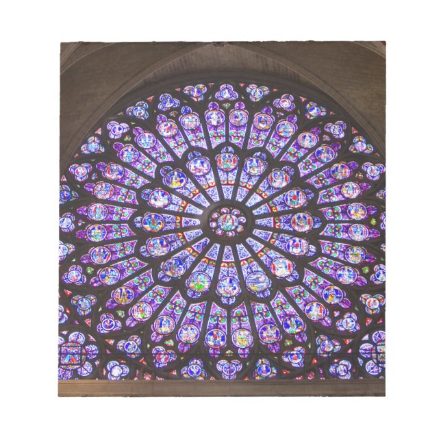 Bloco De Notas França, Paris. Detalhe interior de vitral (Frente)