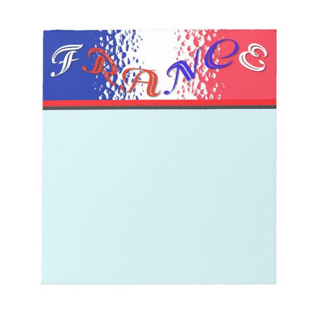 Bloco De Notas France Notepad (Frente)