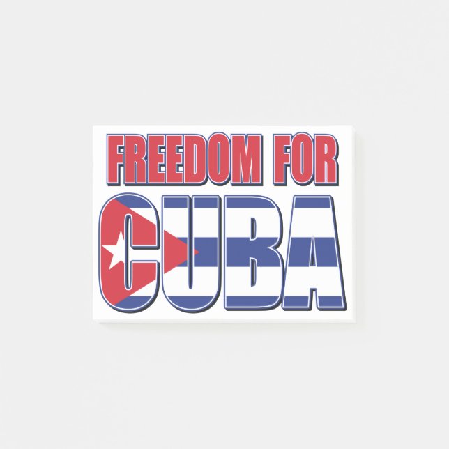 Bloco De Notas FREED-For-CUBA-FLAG (Frente)