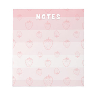 Bloco De Notas Fresas con Crema Notepad