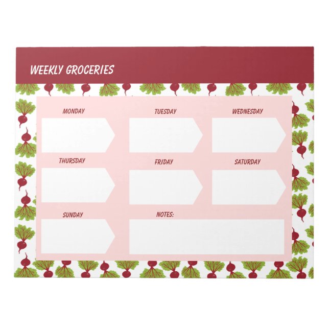 Bloco De Notas Fresh Beet Collection  (Frente)