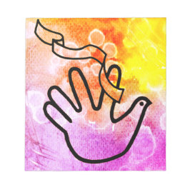 Bloco De Notas Friedenstaube mit Verband