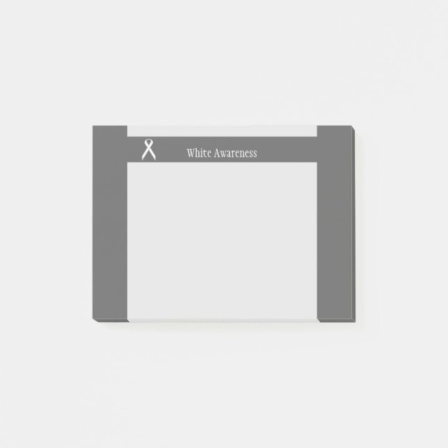 Bloco De Notas Friso Branco Padrão de Kenneth Yoncich (Frente)