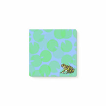 Frog with Lilly Pads Post it Notes