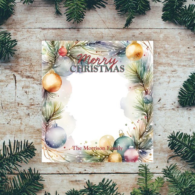 Bloco De Notas Fronteira Festiva do Pinhal Branch Natal (Criador carregado)