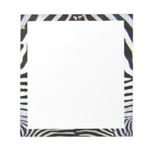 Bloco De Notas Fronteira Zebra