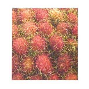 Bloco De Notas Fruta tropical do Rambutan