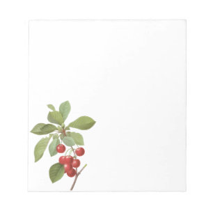 Bloco De Notas Fruta Vintage Cereja Comida, Cerejas por Redoute