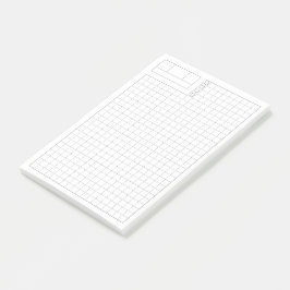 Bloco De Notas Funcional Mínima Diária Fauxbonichi Grid