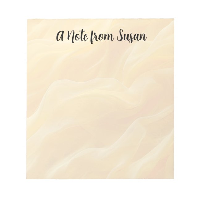 Bloco De Notas Fundo Abstrato Amarelo embrado (Frente)