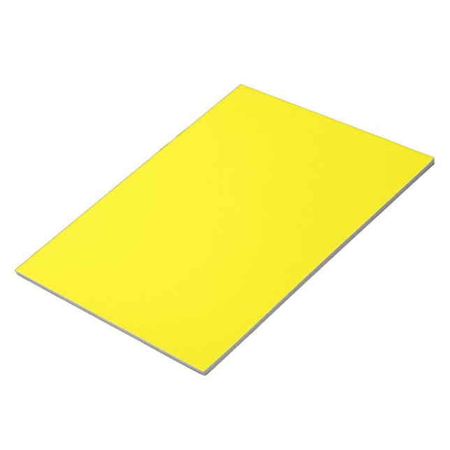 Bloco De Notas fundo amarelo com borda negra (Inclinado)
