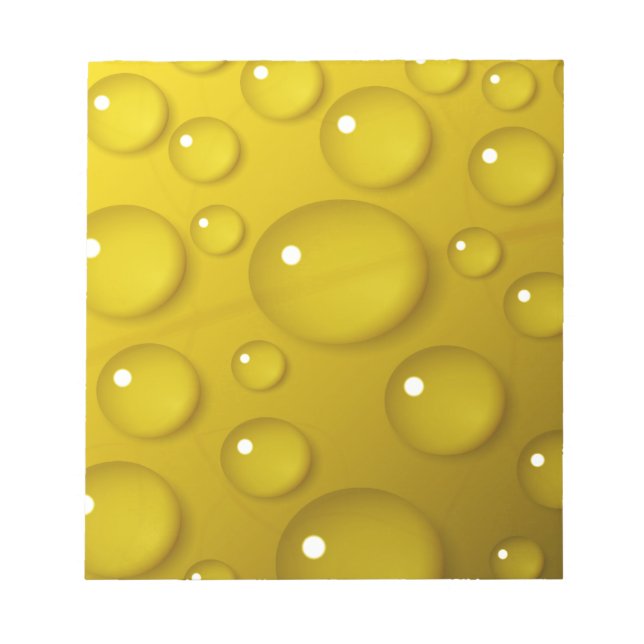 Bloco De Notas Fundo de Água Amarelo (Frente)