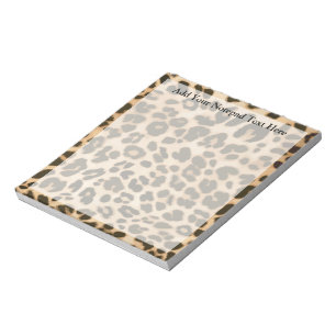 Bloco De Notas Fundo de Impressão do Leopardo