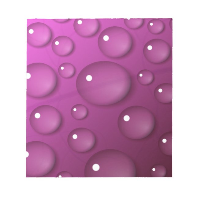 Bloco De Notas Fundo de queda de água rosa (Frente)