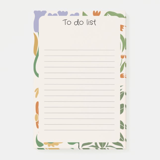 Bloco De Notas Fundo floral chinês Cor de rosa verde (Frente)