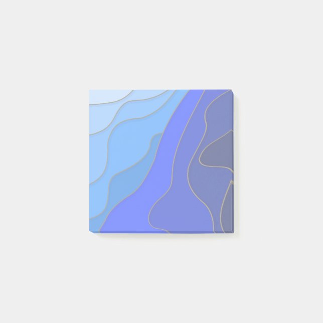 Bloco De Notas fundo marinho azul (Frente)