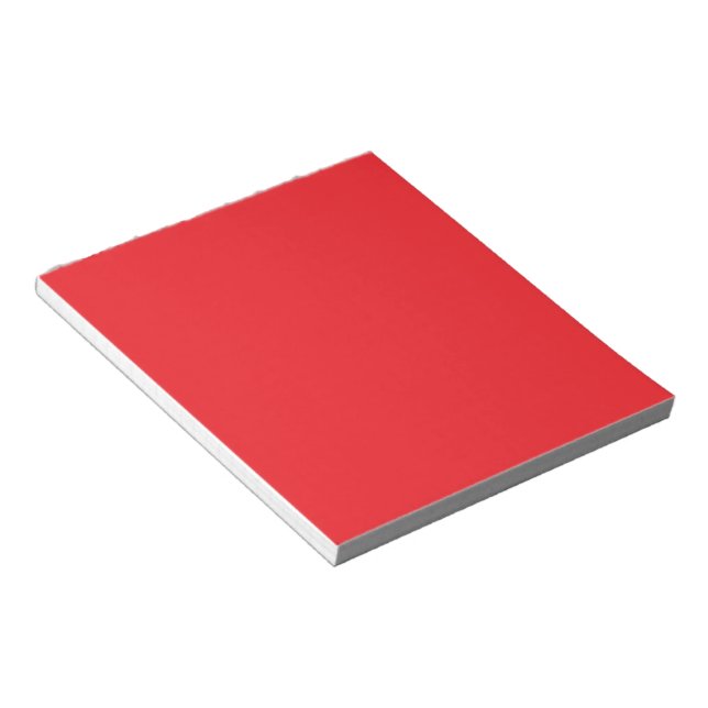 Bloco De Notas Fundo Vermelho Sólido (Inclinado)