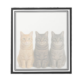 Bloco De Notas Funny Cats Peeking Note Pad