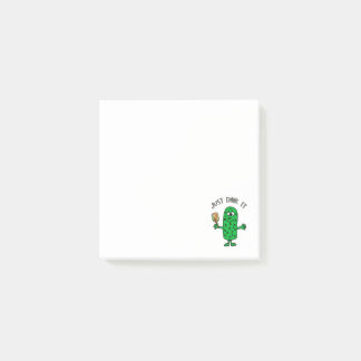 Bloco De Notas Funny Just Dink it Pickle Playing Pickleball