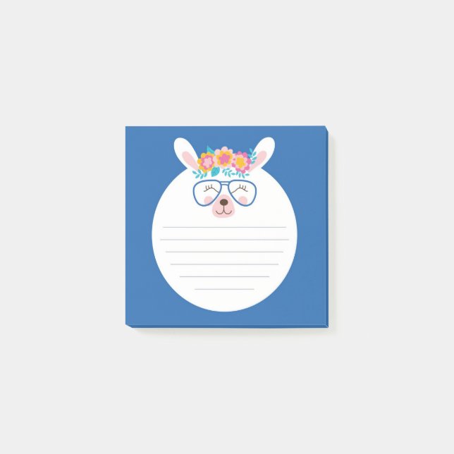 Bloco De Notas Funny Llama (Frente)