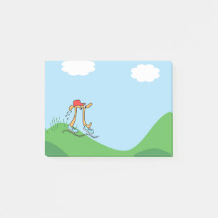 Bloco De Notas Funny Long Running Pi © ilustração Presente