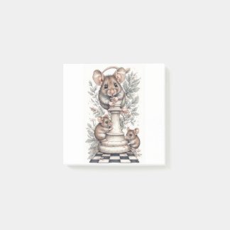 Bloco De Notas Funny Mice Playing Post-It Notes