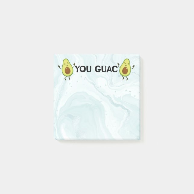 Bloco De Notas Funny Notes | Cute Sticky Notes | You Guac Avocado (Frente)