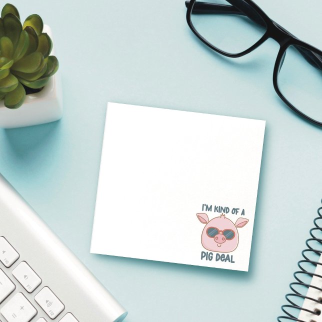 Bloco De Notas Funny Pig Pun (Criador carregado)