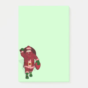 Bloco De Notas Funny Santa Claus Strawberry Farmer