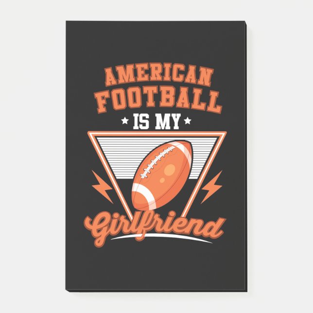 Bloco De Notas Futebol Americano é meu Namorada (Frente)
