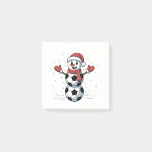 Bloco De Notas Futebol de Boneco de Neve Natal Papai Noel Beisebo