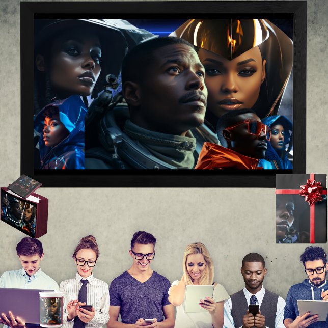 Bloco De Notas Futuro Negro (Get the full "Black Future" collection at  https://bit.ly/BlackFutureZazzle)