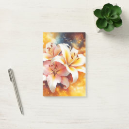 Bloco De Notas Galaxy Lily Posta Notas
