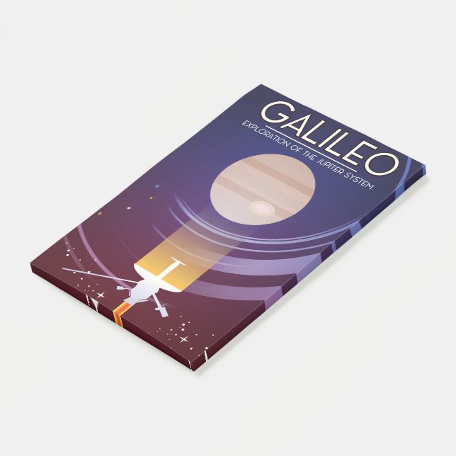 Bloco De Notas Galileo - Exploração do sistema de Júpiter (Inclinado)