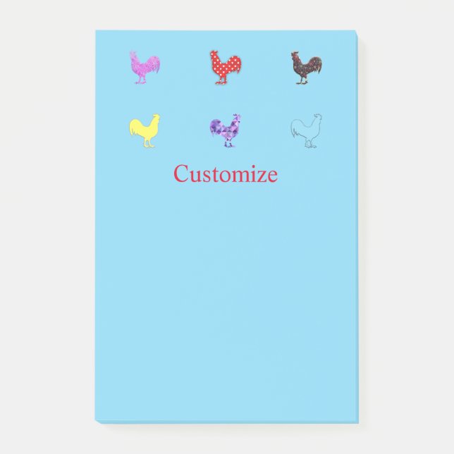 Bloco De Notas Galinha Hens Thunder_Cove  (Frente)