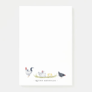 Bloco De Notas Galinhas Russas Monogramas Stationery