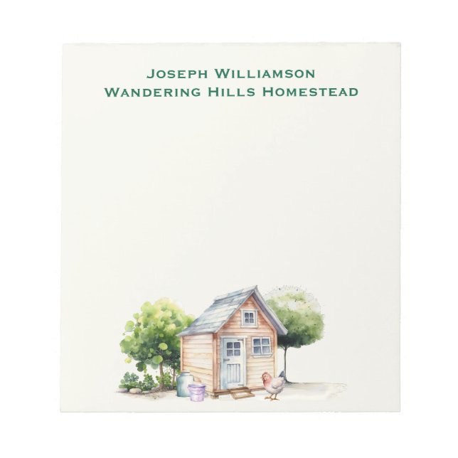 Bloco De Notas Galinheiro Personalizado (Frente)